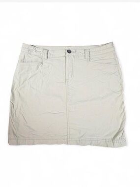 Eddie Bauer Khaki Skort Women’s 8 Outdoor Hiking Utility Skirt Shorts